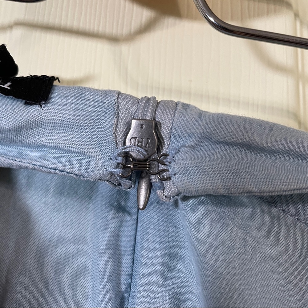 torrid Skirt Plus Size 22 Lace Up Mini Light Blue Chambray Denim Color Stretchy - Picture 14 of 15